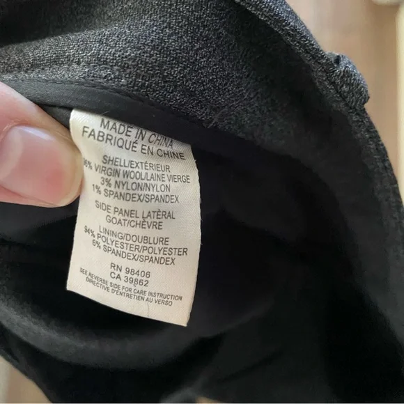 Theory Charcoal Wool Dress Pant - Picture 5 of 5